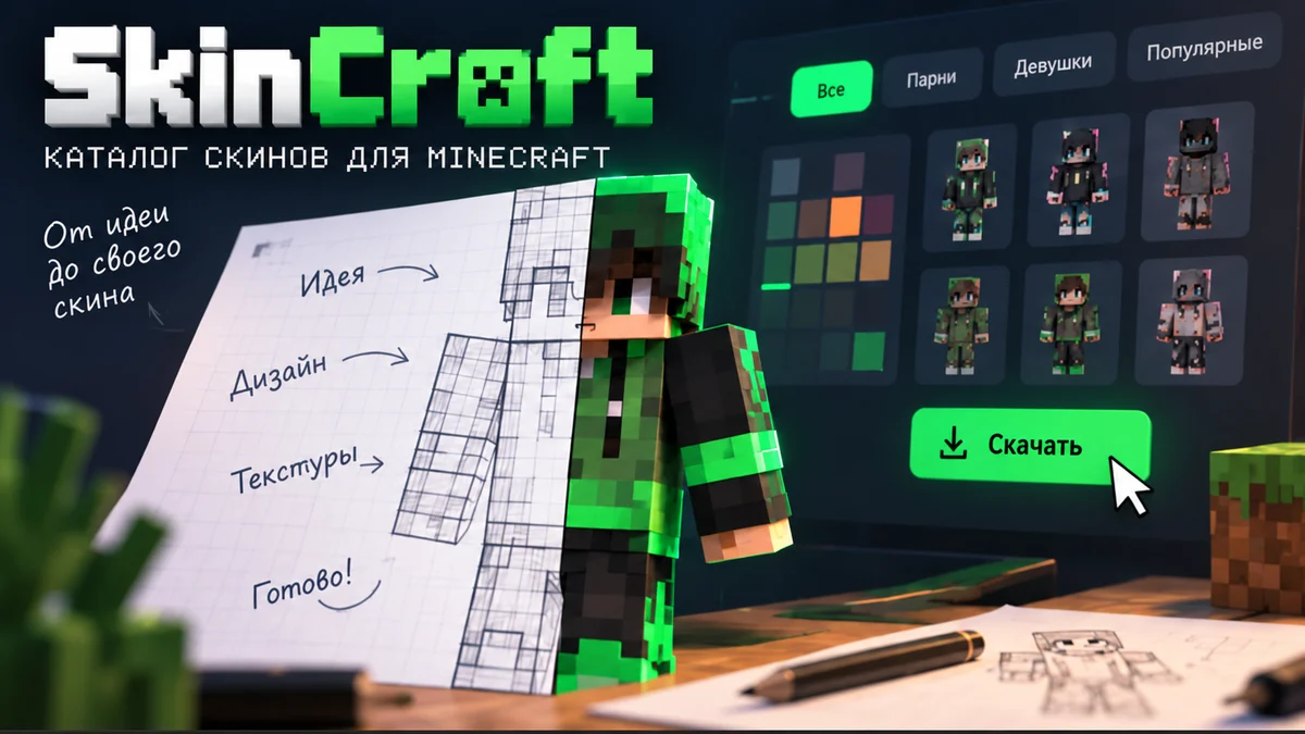 Готовый каталог скинов SkinCraft